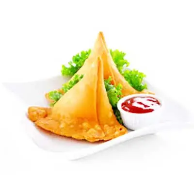 Samosa at Indian Food Corner - Crispy Fried Pastry with Spiced Potato Filling